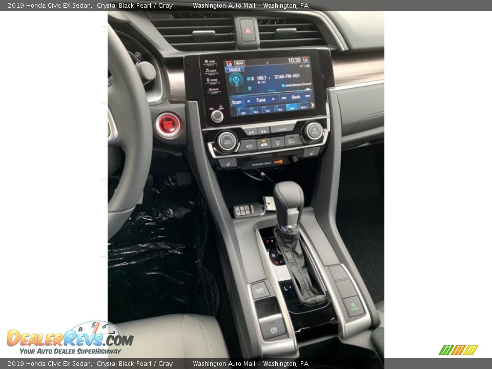 2019 Honda Civic EX Sedan Crystal Black Pearl / Gray Photo #29