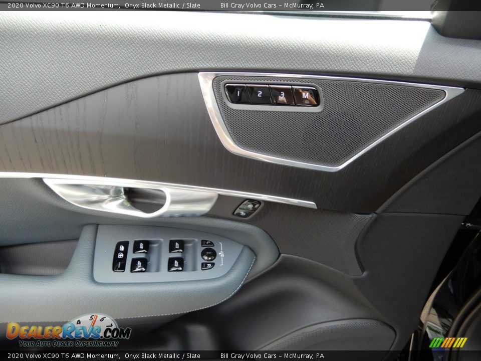 2020 Volvo XC90 T6 AWD Momentum Onyx Black Metallic / Slate Photo #10