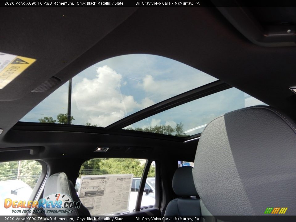 2020 Volvo XC90 T6 AWD Momentum Onyx Black Metallic / Slate Photo #12