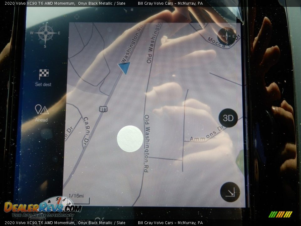 2020 Volvo XC90 T6 AWD Momentum Onyx Black Metallic / Slate Photo #13
