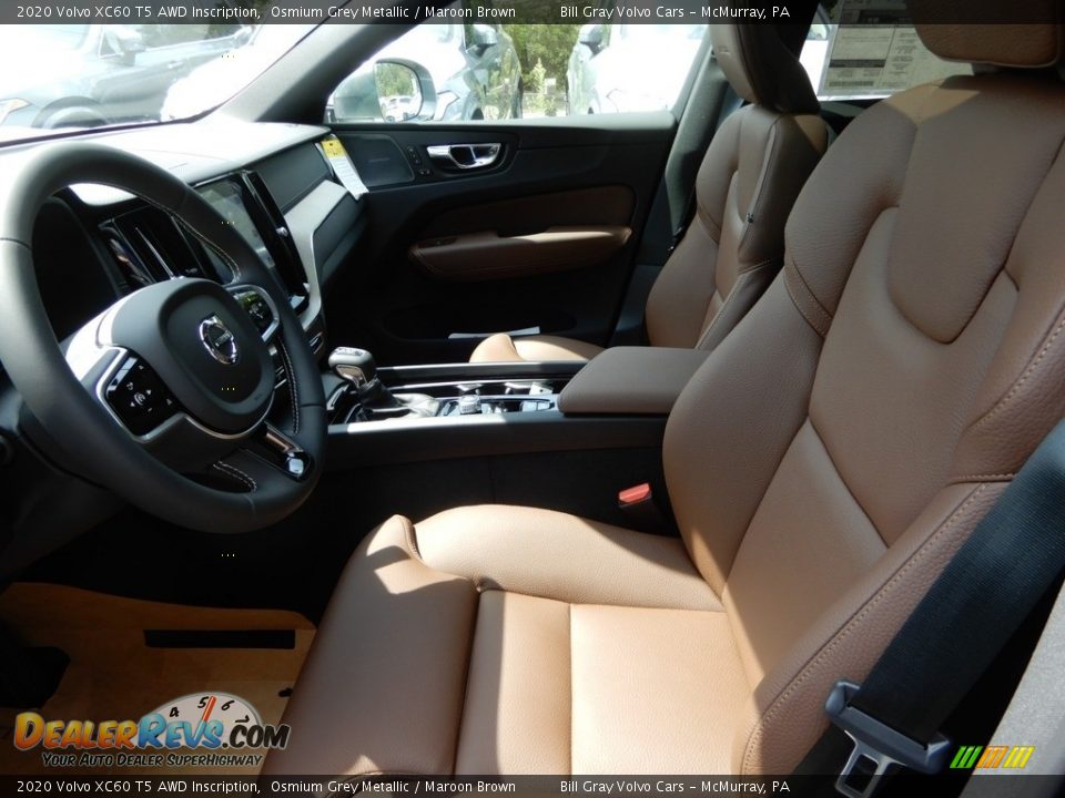 Maroon Brown Interior - 2020 Volvo XC60 T5 AWD Inscription Photo #7
