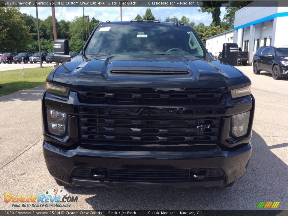 2020 Chevrolet Silverado 2500HD Custom Crew Cab 4x4 Black / Jet Black Photo #4