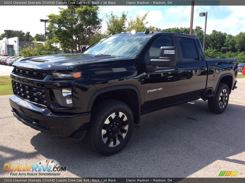 2020 Chevrolet Silverado 2500HD Custom Crew Cab 4x4 Black / Jet Black Photo #5
