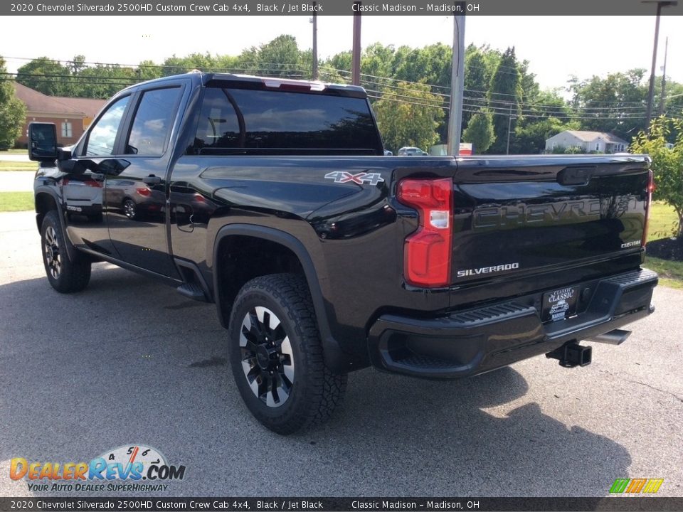 2020 Chevrolet Silverado 2500HD Custom Crew Cab 4x4 Black / Jet Black Photo #7