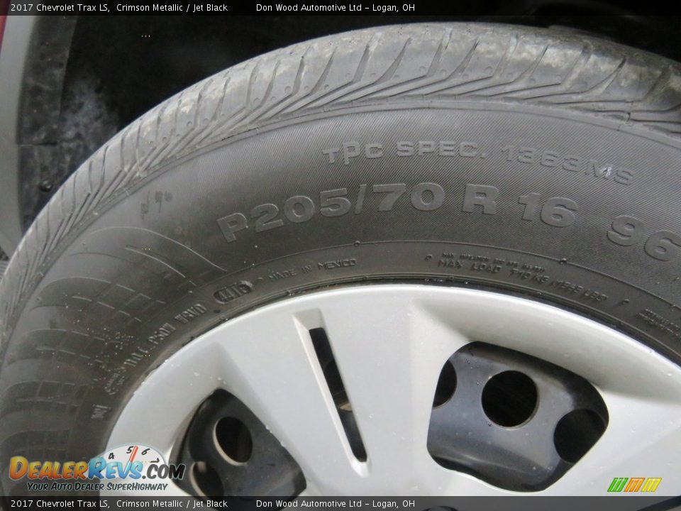 2017 Chevrolet Trax LS Crimson Metallic / Jet Black Photo #17