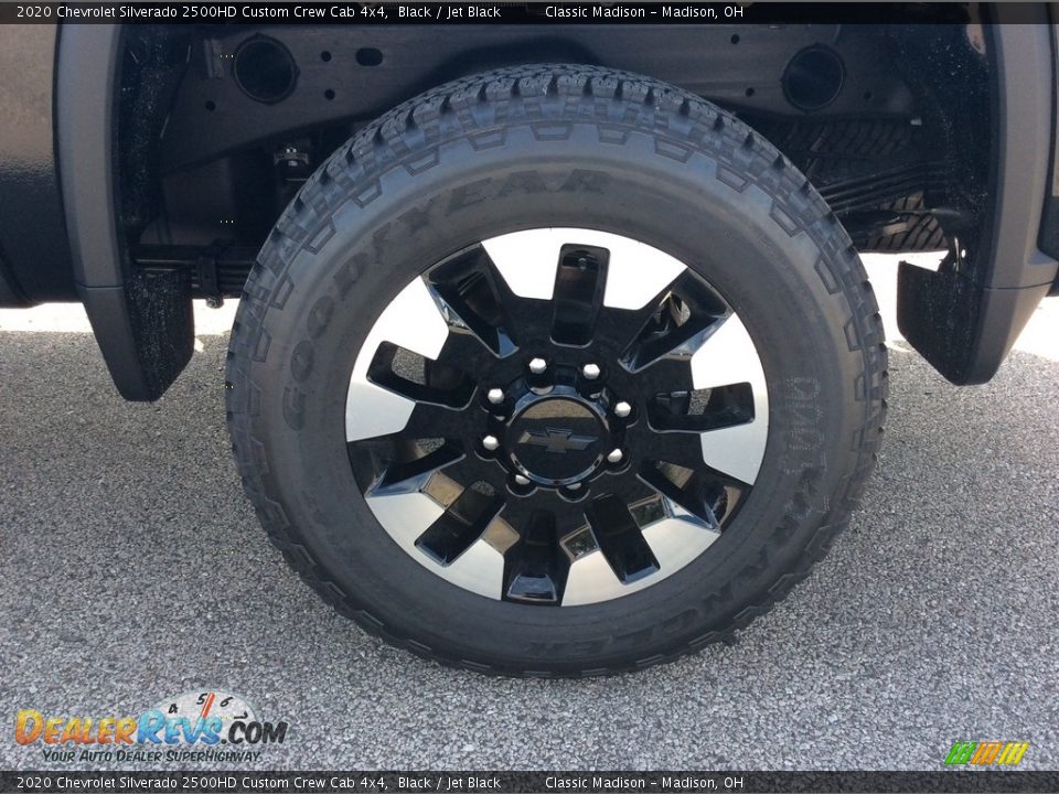 2020 Chevrolet Silverado 2500HD Custom Crew Cab 4x4 Black / Jet Black Photo #9