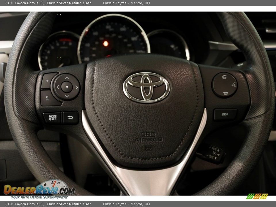 2016 Toyota Corolla LE Classic Silver Metallic / Ash Photo #6