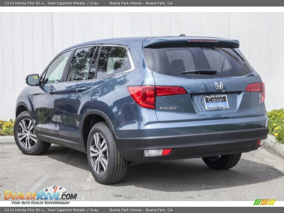 2019 Honda Pilot EX-L Steel Sapphire Metallic / Gray Photo #2