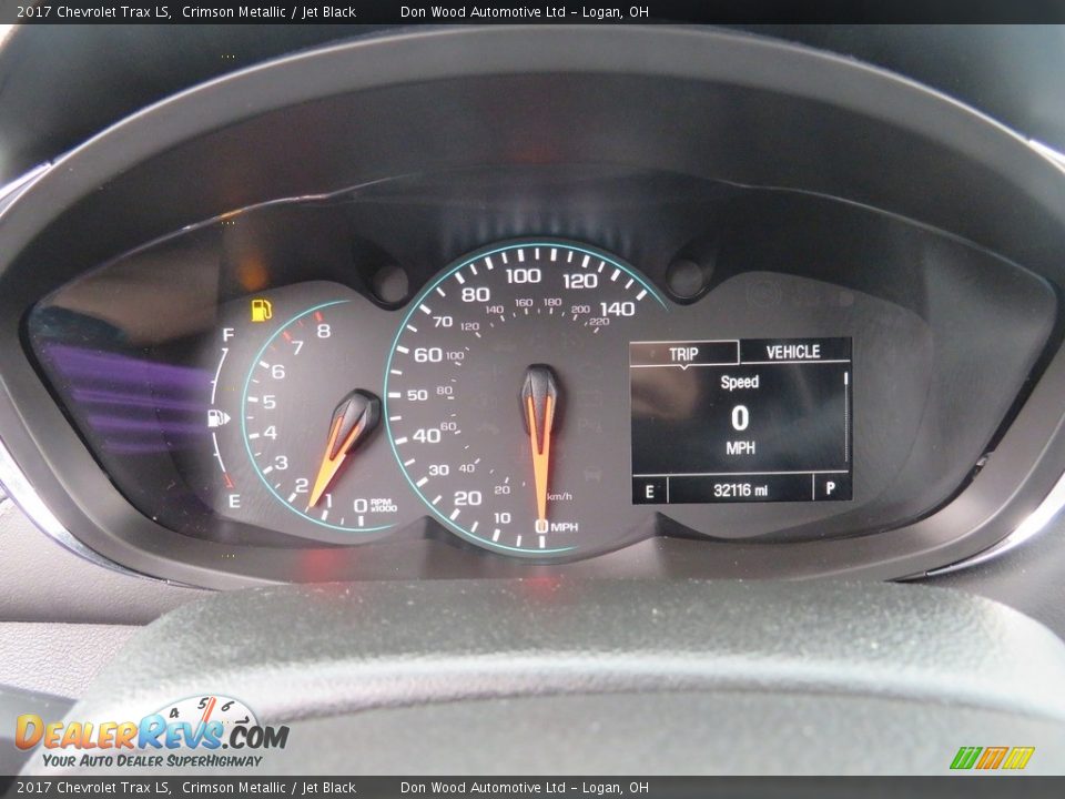 2017 Chevrolet Trax LS Crimson Metallic / Jet Black Photo #20