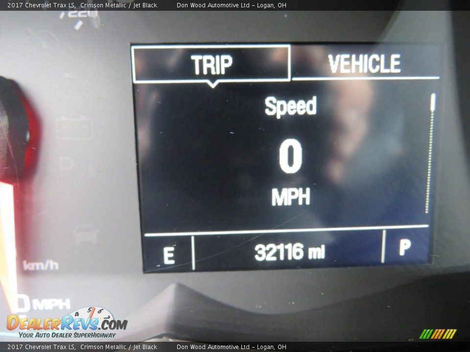 2017 Chevrolet Trax LS Crimson Metallic / Jet Black Photo #21
