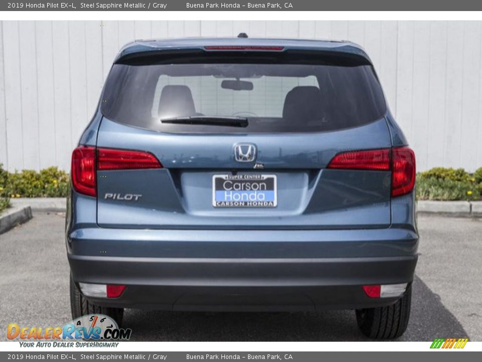 2019 Honda Pilot EX-L Steel Sapphire Metallic / Gray Photo #3