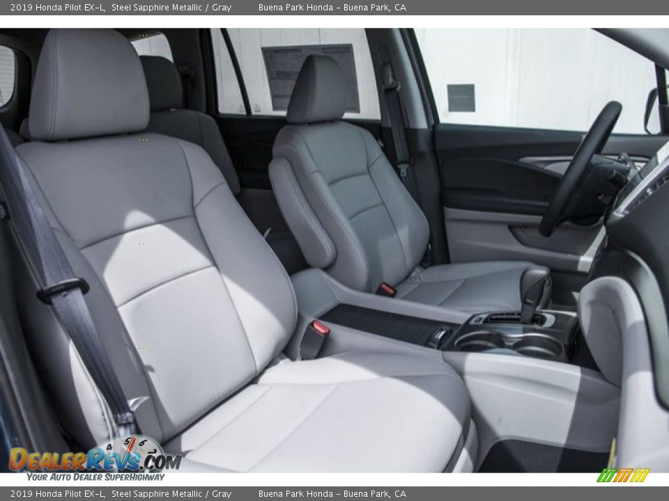 2019 Honda Pilot EX-L Steel Sapphire Metallic / Gray Photo #5