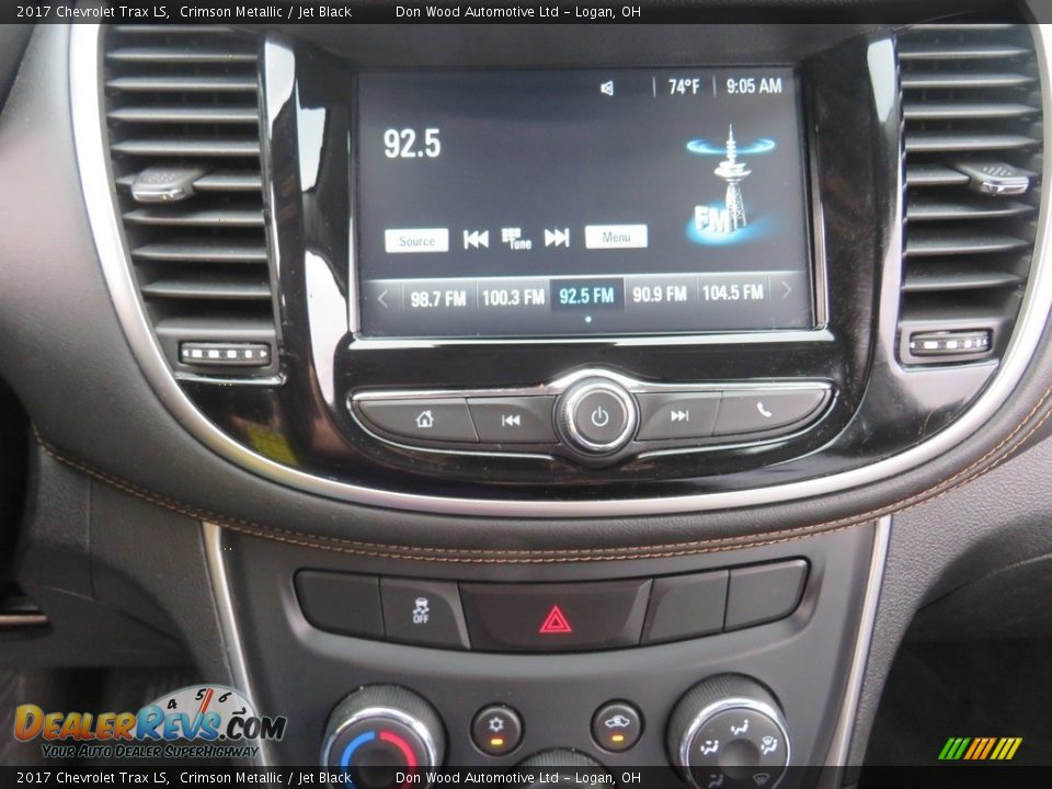 2017 Chevrolet Trax LS Crimson Metallic / Jet Black Photo #25