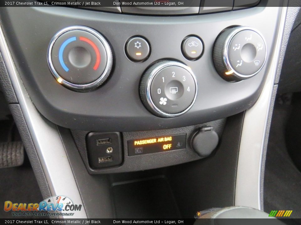 2017 Chevrolet Trax LS Crimson Metallic / Jet Black Photo #26