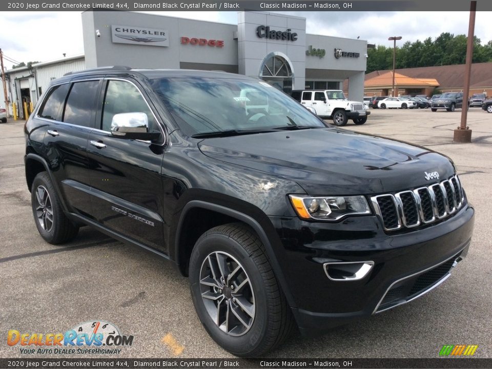 2020 Jeep Grand Cherokee Limited 4x4 Diamond Black Crystal Pearl / Black Photo #1