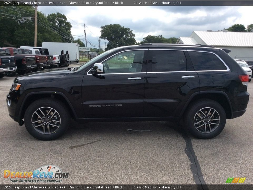 Diamond Black Crystal Pearl 2020 Jeep Grand Cherokee Limited 4x4 Photo #6