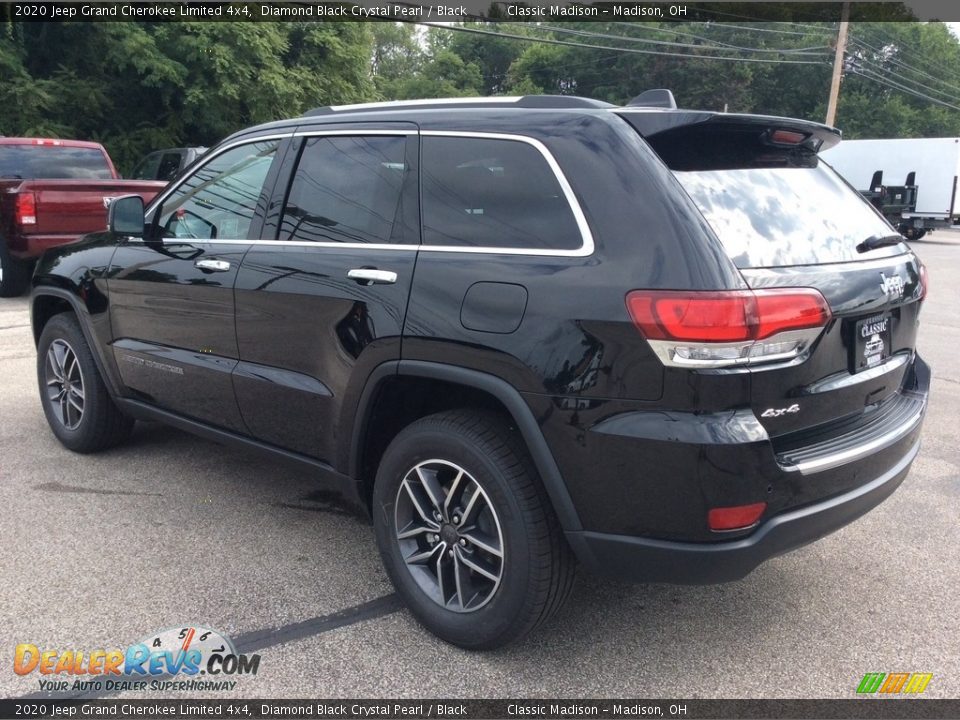 2020 Jeep Grand Cherokee Limited 4x4 Diamond Black Crystal Pearl / Black Photo #7