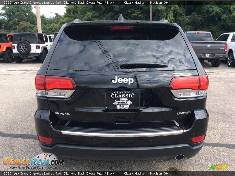 2020 Jeep Grand Cherokee Limited 4x4 Diamond Black Crystal Pearl / Black Photo #8