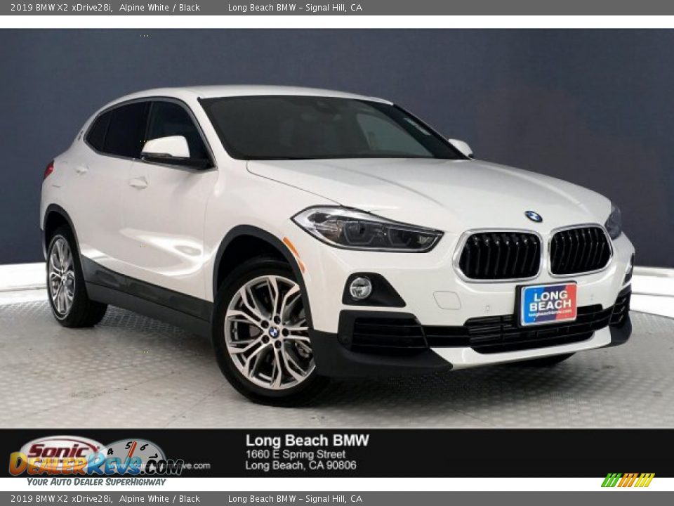2019 BMW X2 xDrive28i Alpine White / Black Photo #1