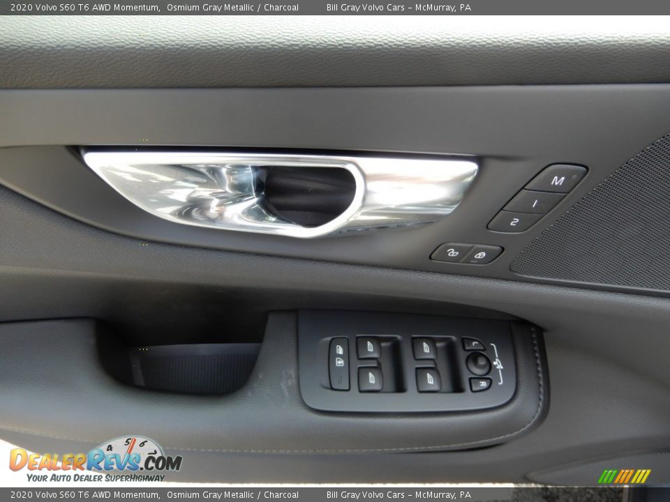 2020 Volvo S60 T6 AWD Momentum Osmium Gray Metallic / Charcoal Photo #10