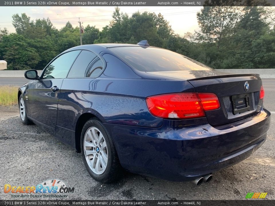 2011 BMW 3 Series 328i xDrive Coupe Montego Blue Metallic / Gray Dakota Leather Photo #5
