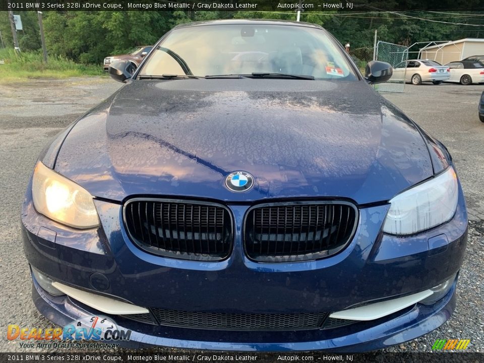 2011 BMW 3 Series 328i xDrive Coupe Montego Blue Metallic / Gray Dakota Leather Photo #7