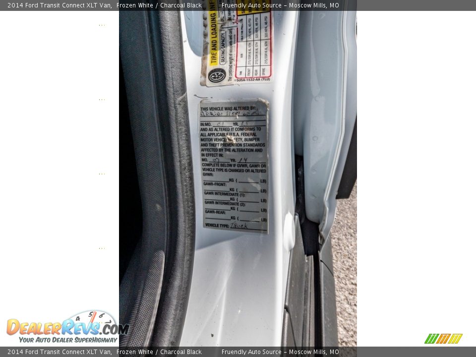 2014 Ford Transit Connect XLT Van Frozen White / Charcoal Black Photo #32