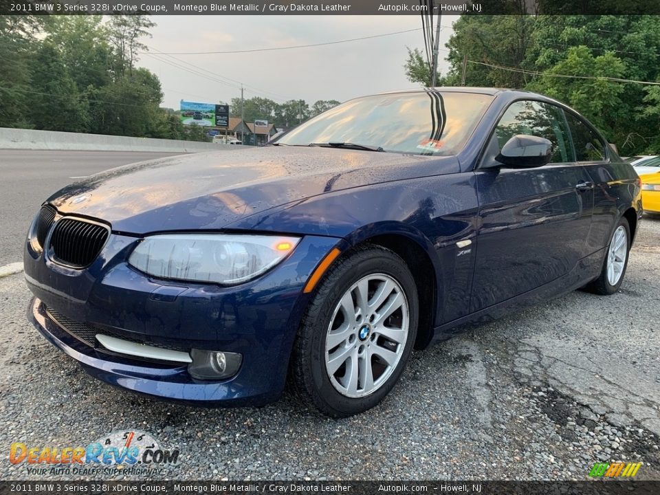 2011 BMW 3 Series 328i xDrive Coupe Montego Blue Metallic / Gray Dakota Leather Photo #8