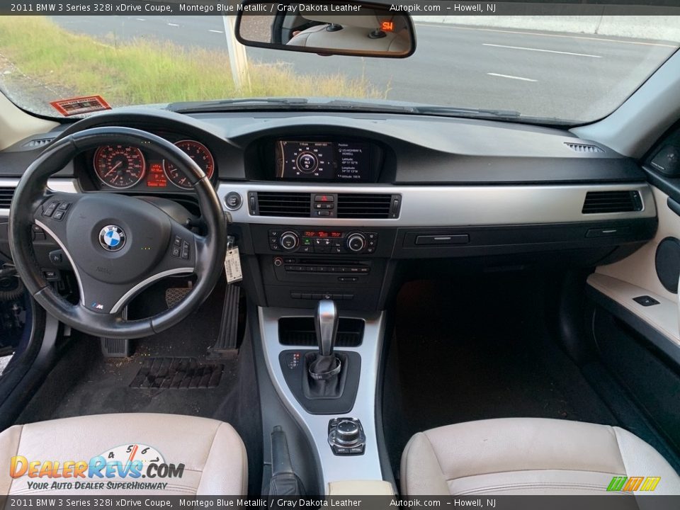 2011 BMW 3 Series 328i xDrive Coupe Montego Blue Metallic / Gray Dakota Leather Photo #12