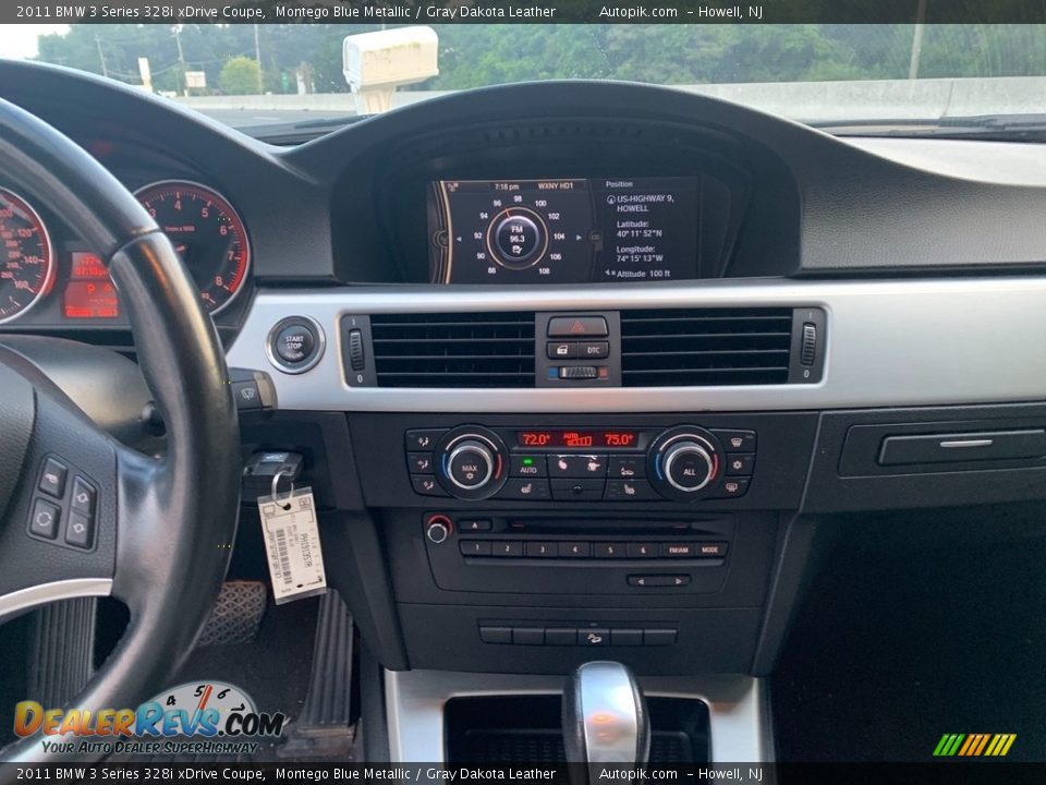 2011 BMW 3 Series 328i xDrive Coupe Montego Blue Metallic / Gray Dakota Leather Photo #13