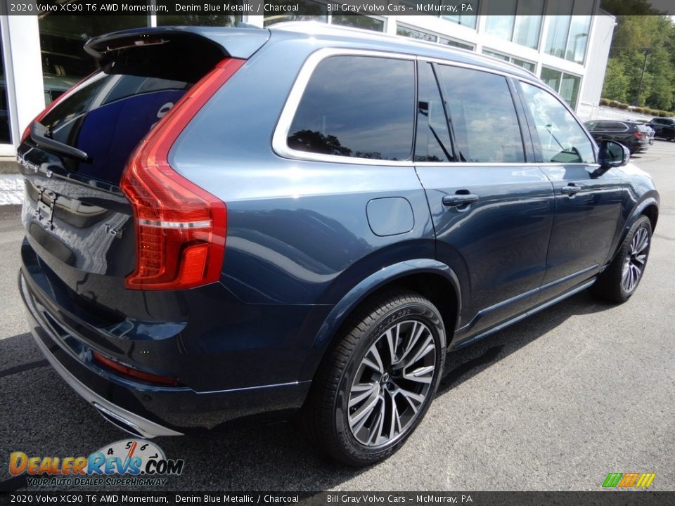 2020 Volvo XC90 T6 AWD Momentum Denim Blue Metallic / Charcoal Photo #2