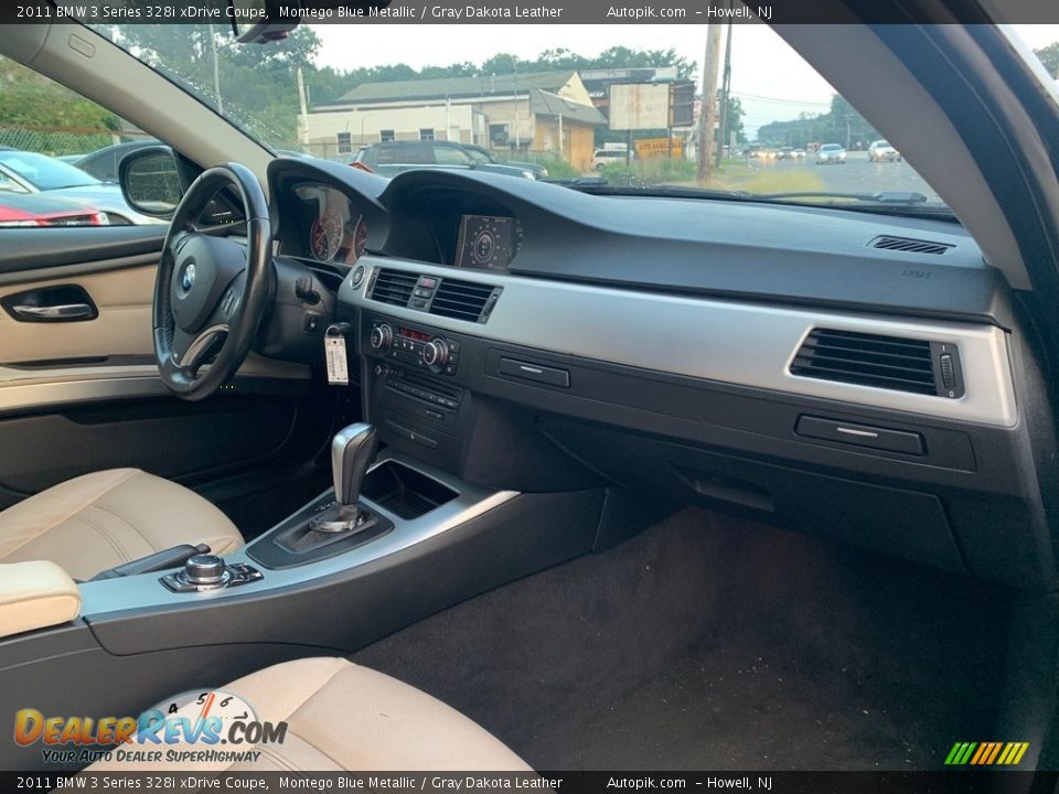 2011 BMW 3 Series 328i xDrive Coupe Montego Blue Metallic / Gray Dakota Leather Photo #18