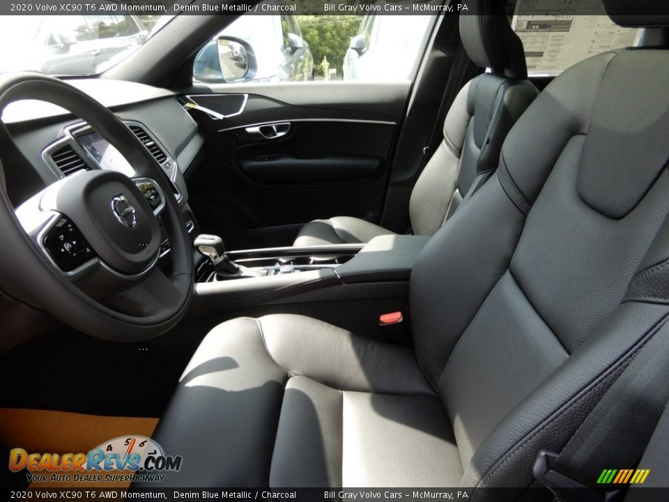 Charcoal Interior - 2020 Volvo XC90 T6 AWD Momentum Photo #7