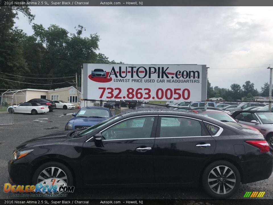 2016 Nissan Altima 2.5 SL Super Black / Charcoal Photo #3