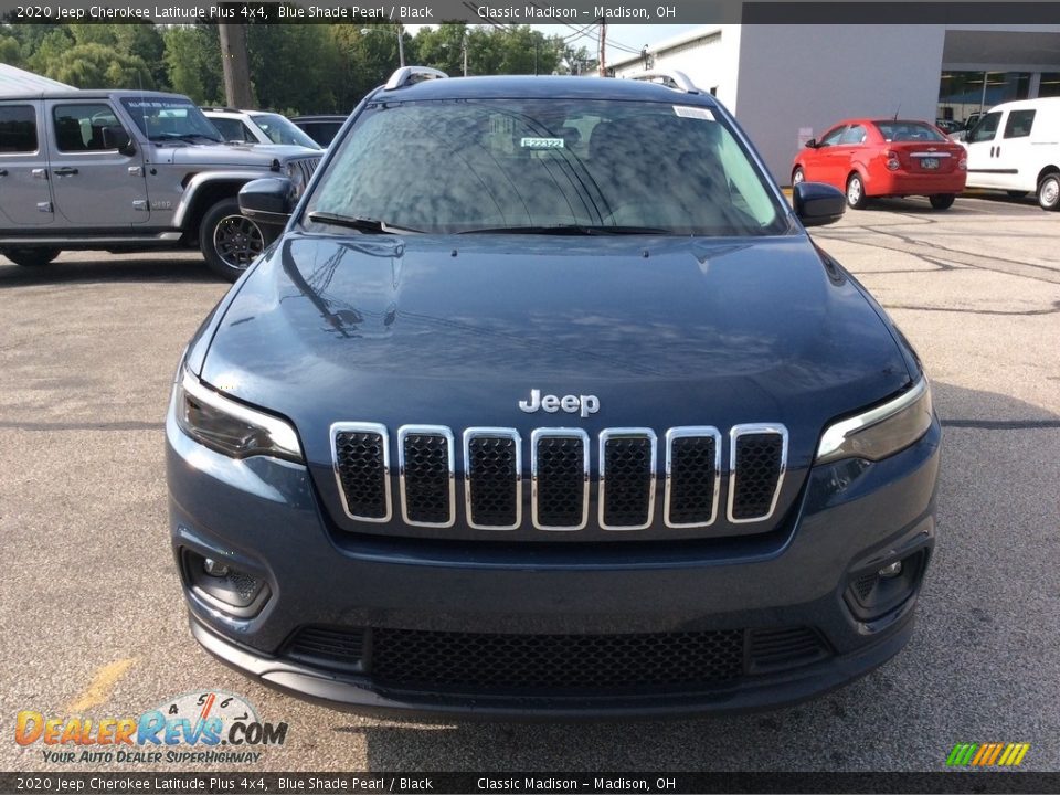 2020 Jeep Cherokee Latitude Plus 4x4 Blue Shade Pearl / Black Photo #4
