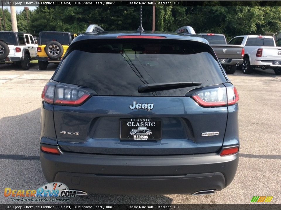 2020 Jeep Cherokee Latitude Plus 4x4 Blue Shade Pearl / Black Photo #8
