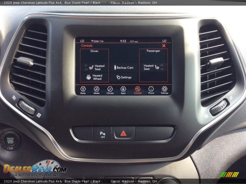 2020 Jeep Cherokee Latitude Plus 4x4 Blue Shade Pearl / Black Photo #15