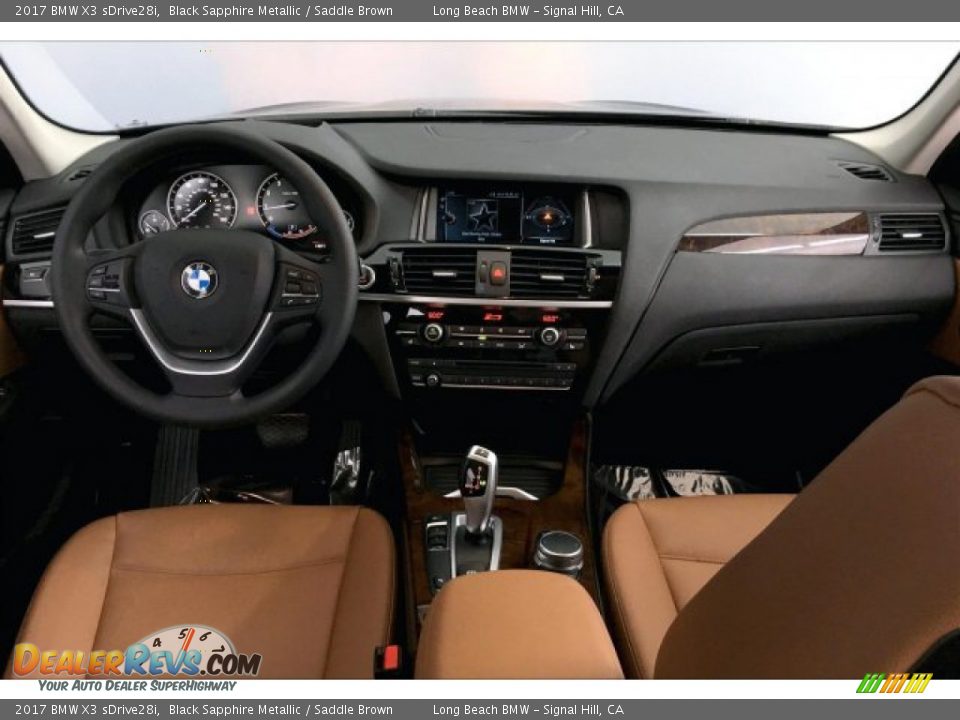 2017 BMW X3 sDrive28i Black Sapphire Metallic / Saddle Brown Photo #20