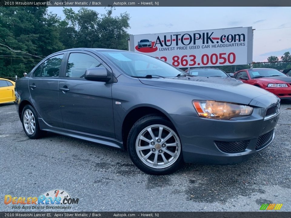 2010 Mitsubishi Lancer ES Apex Silver Metallic / Black Photo #1