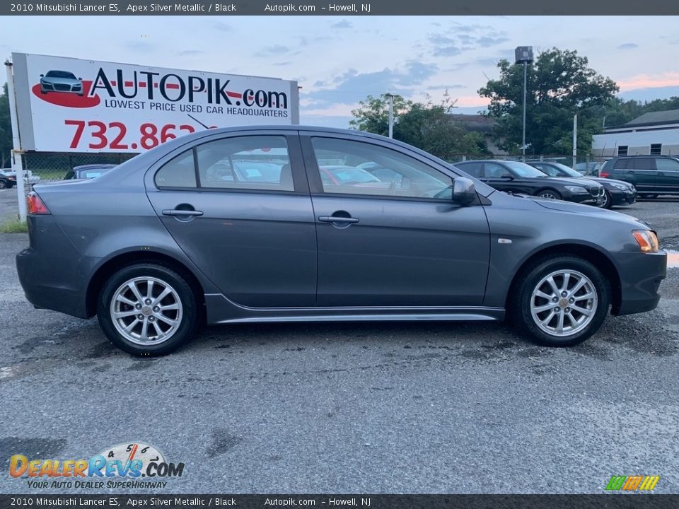 2010 Mitsubishi Lancer ES Apex Silver Metallic / Black Photo #2