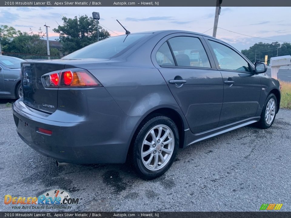 2010 Mitsubishi Lancer ES Apex Silver Metallic / Black Photo #3