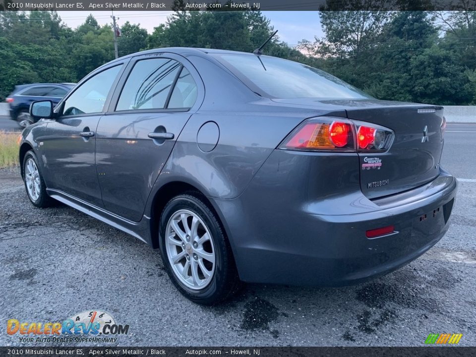 2010 Mitsubishi Lancer ES Apex Silver Metallic / Black Photo #5