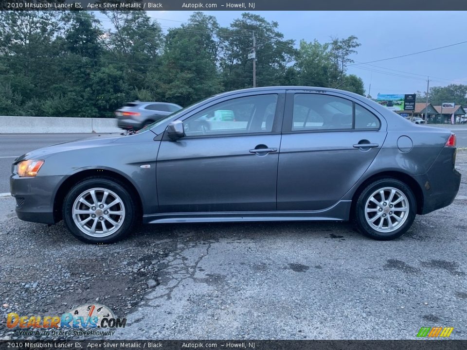 2010 Mitsubishi Lancer ES Apex Silver Metallic / Black Photo #6