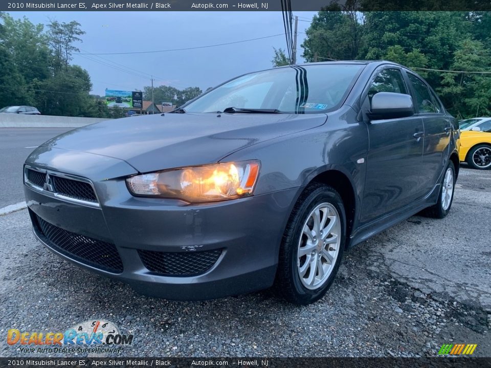 2010 Mitsubishi Lancer ES Apex Silver Metallic / Black Photo #8