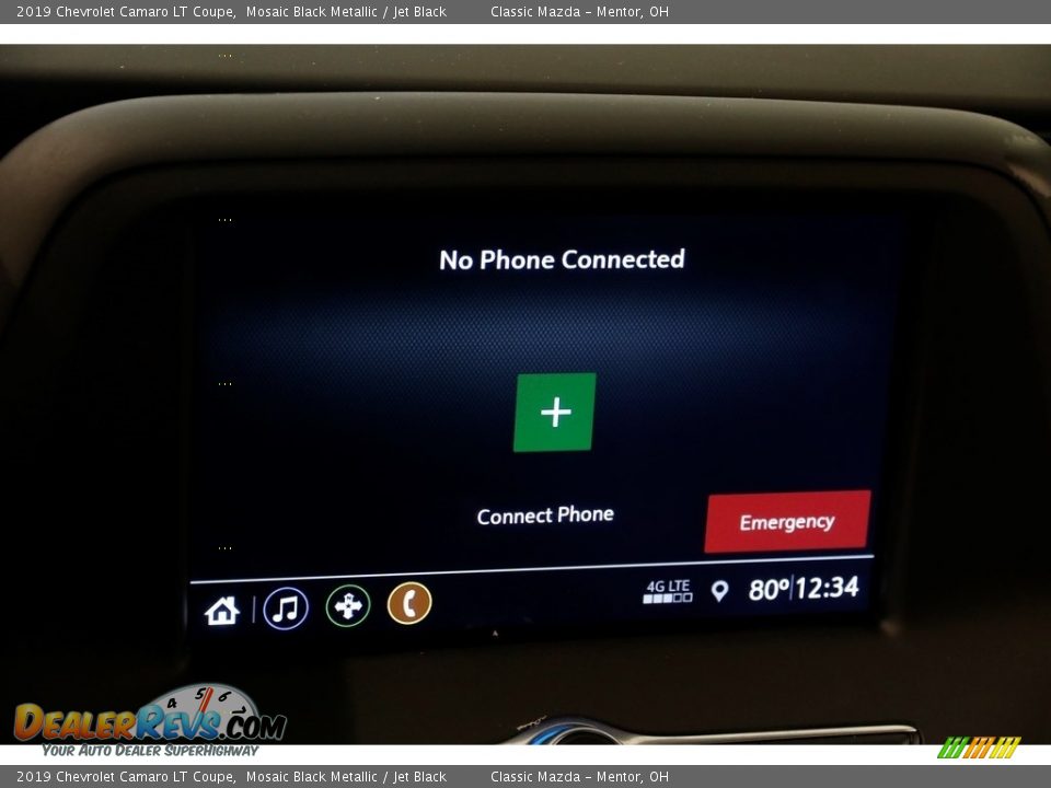 2019 Chevrolet Camaro LT Coupe Mosaic Black Metallic / Jet Black Photo #12