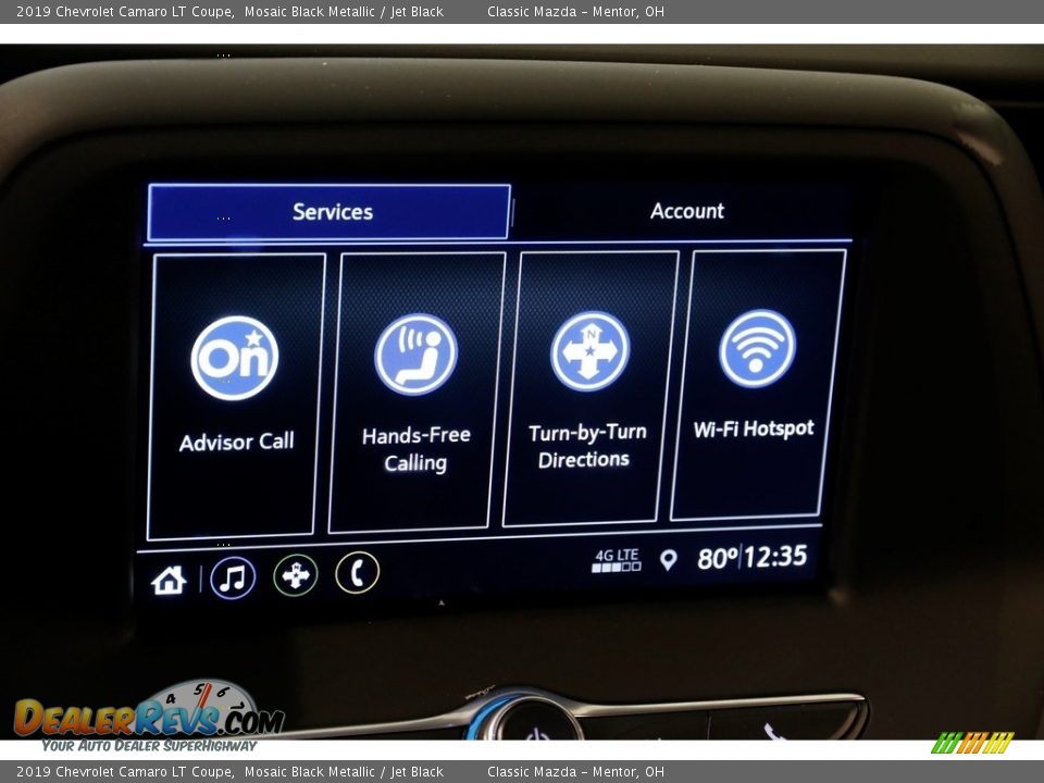 2019 Chevrolet Camaro LT Coupe Mosaic Black Metallic / Jet Black Photo #13