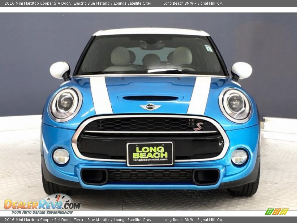 2016 Mini Hardtop Cooper S 4 Door Electric Blue Metallic / Lounge Satellite Gray Photo #2