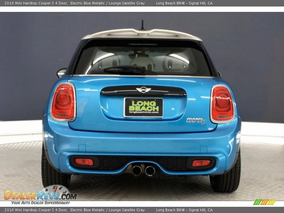 2016 Mini Hardtop Cooper S 4 Door Electric Blue Metallic / Lounge Satellite Gray Photo #3