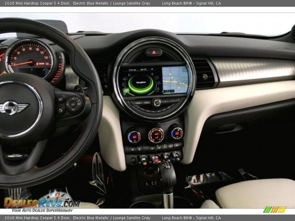 2016 Mini Hardtop Cooper S 4 Door Electric Blue Metallic / Lounge Satellite Gray Photo #5