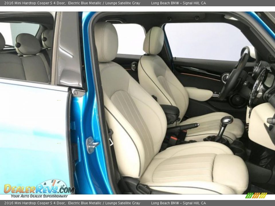 2016 Mini Hardtop Cooper S 4 Door Electric Blue Metallic / Lounge Satellite Gray Photo #6
